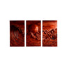 Aureth Solid Wood Sculpted Wall Art Mahogany - Timberustic Wall Art