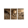 Aureth Solid Wood Sculpted Wall Art Natural Oak - Timberustic Wall Art