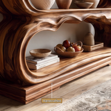 Aurevian Handcrafted Solid Wood Bookshelf