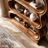 Aurevian Handcrafted Solid Wood Bookshelf