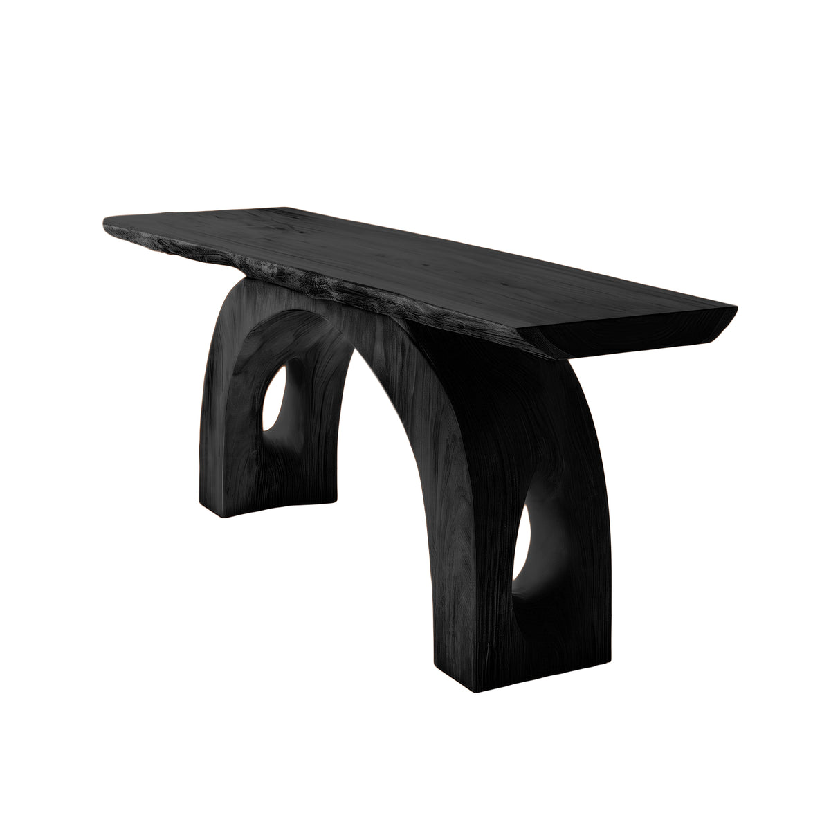 Aurevian Live Edge Solid Wood Console Table