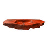 Aurevik Live Edge Solid Wood Floating Bathroom Vanity with Integrated Sink Mahogany - Timberustic Floating Bathroom Vanity with Integrated Sink