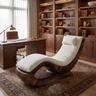 Aurevista Handcrafted Solid Wood Chaise Lounge