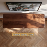 Aurevon Curved Solid Wood Hallway Console Table - Timberustic Console Table