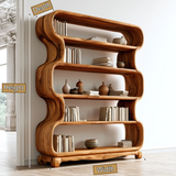 Aurevon Handcrafted Solid Wood Bookshelf - Timberustic Bookshelf