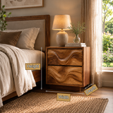 Aurevon Handcrafted Solid Wood Nightstand SPA324242 - Timberustic Nightstand