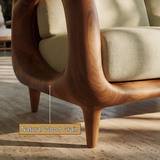 Aurevon Sculpted Solid Wood Sofa - Timberustic Sofa