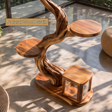 Aurevyn Handcrafted Tree Branch Parrot Stand SPA893857 - Timberustic Tree Branch Parrot Stand
