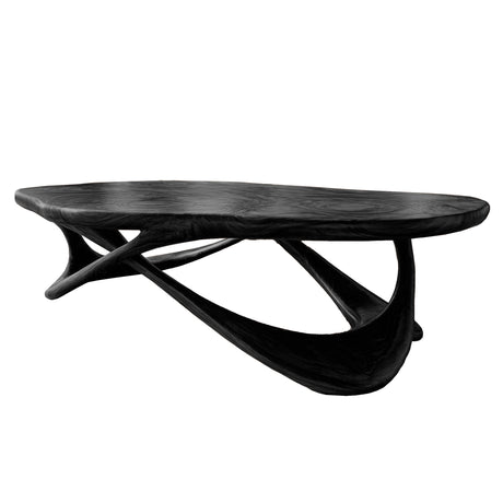 Aurevyn Live Edge Solid Wood Coffee Table Black - Timberustic Coffee Table