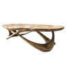 Aurevyn Live Edge Solid Wood Coffee Table Natural Oak - Timberustic Coffee Table