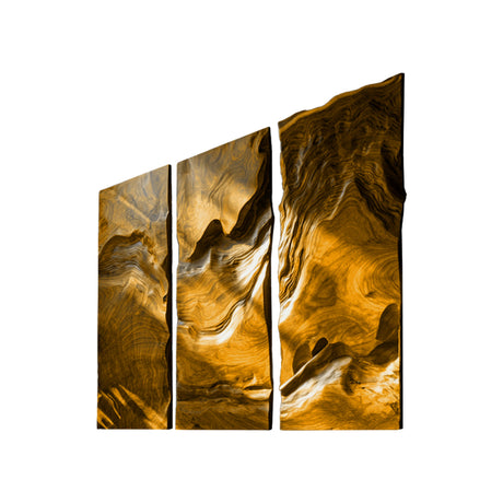 Aurexis Live Edge Solid Wood Wall Art Teak - Timberustic Wall Art