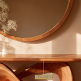 Aurexis Sculpted Solid Wood Console Table - Timberustic Console Table
