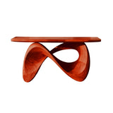 Aurexis Sculpted Solid Wood Console Table Mahogany - Timberustic Console Table