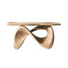 Aurexis Sculpted Solid Wood Console Table Natural Oak - Timberustic Console Table