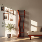 Auri Wave-Edge Solid Wood Display Shelf - Timberustic Display Shelf