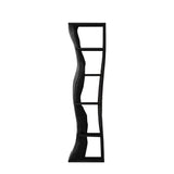 Auri Wave-Edge Solid Wood Display Shelf Black - Timberustic Display Shelf