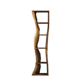 Auri Wave-Edge Solid Wood Display Shelf Natural Oak - Timberustic Display Shelf