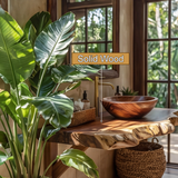 Avelion Live Edge Solid Wood Floating Bathroom Vanity SPA354296 - Timberustic Floating Bathroom Vanity