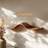 Avelis Sculpted Solid Wood Floating Shelf SPA395366 - Timberustic Floating Shelf
