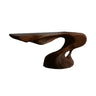 Avelith Sculpted Solid Wood Console Table Dark Walnut - Timberustic Console Table