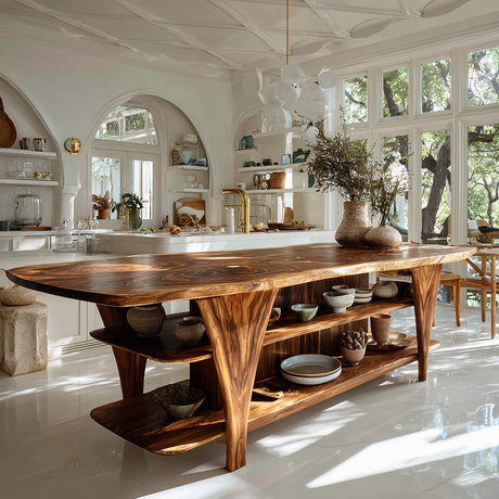 Avelon Hearth Solid Wood Kitchen Island - Timberustic Kitchen Island