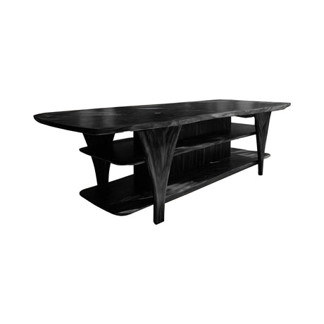 Avelon Hearth Solid Wood Kitchen Island Black - Timberustic Kitchen Island