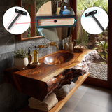 Avendra Live Edge Solid Wood Floating Bathroom Vanity with Integrated Sink SPA201365 - Timberustic Floating Bathroom Vanity with Integrated Sink