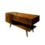 Avenor Live Edge Solid Wood Freestanding Bathroom Vanity with Drawers Brown - Timberustic Freestanding Bathroom Vanity with Drawers