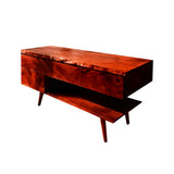 Avenor Live Edge Solid Wood Freestanding Bathroom Vanity with Drawers Mahogany - Timberustic Freestanding Bathroom Vanity with Drawers