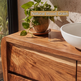 Avenra Flow Solid Wood Bathroom Vanity with Drawers - Timberustic Freestanding Bathroom Vanity with Drawers