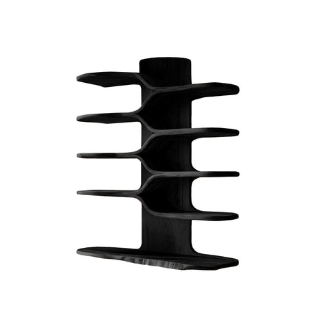 Avenra Live Edge Solid Wood Floating Kitchen Shelf Black - Timberustic Kitchen Island