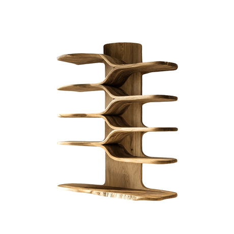 Avenra Live Edge Solid Wood Floating Kitchen Shelf Natural Oak - Timberustic Kitchen Island