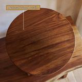 Avenra Sculpted Solid Wood Pedestal Stand - Timberustic Pedestal Stand