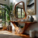 Averelle Sculpted Solid Wood Console Table - Timberustic Console Table