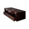 Averik Live Edge Solid Wood Floating Bathroom Vanity With Drawers Dark Walnut - Timberustic Floating Bathroom Vanity With Drawers