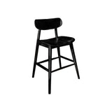 Averin Grove Solid Wood Bar Stool Black - Timberustic Bar Stool