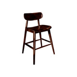 Averin Grove Solid Wood Bar Stool Dark Walnut - Timberustic Bar Stool