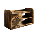 Averin Ridge Live Edge Solid Wood Shoe Rack Bench Natural Oak - Timberustic Shoe Rack