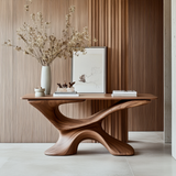 Averion Sculpted Solid Wood Console Table - Timberustic Console Table
