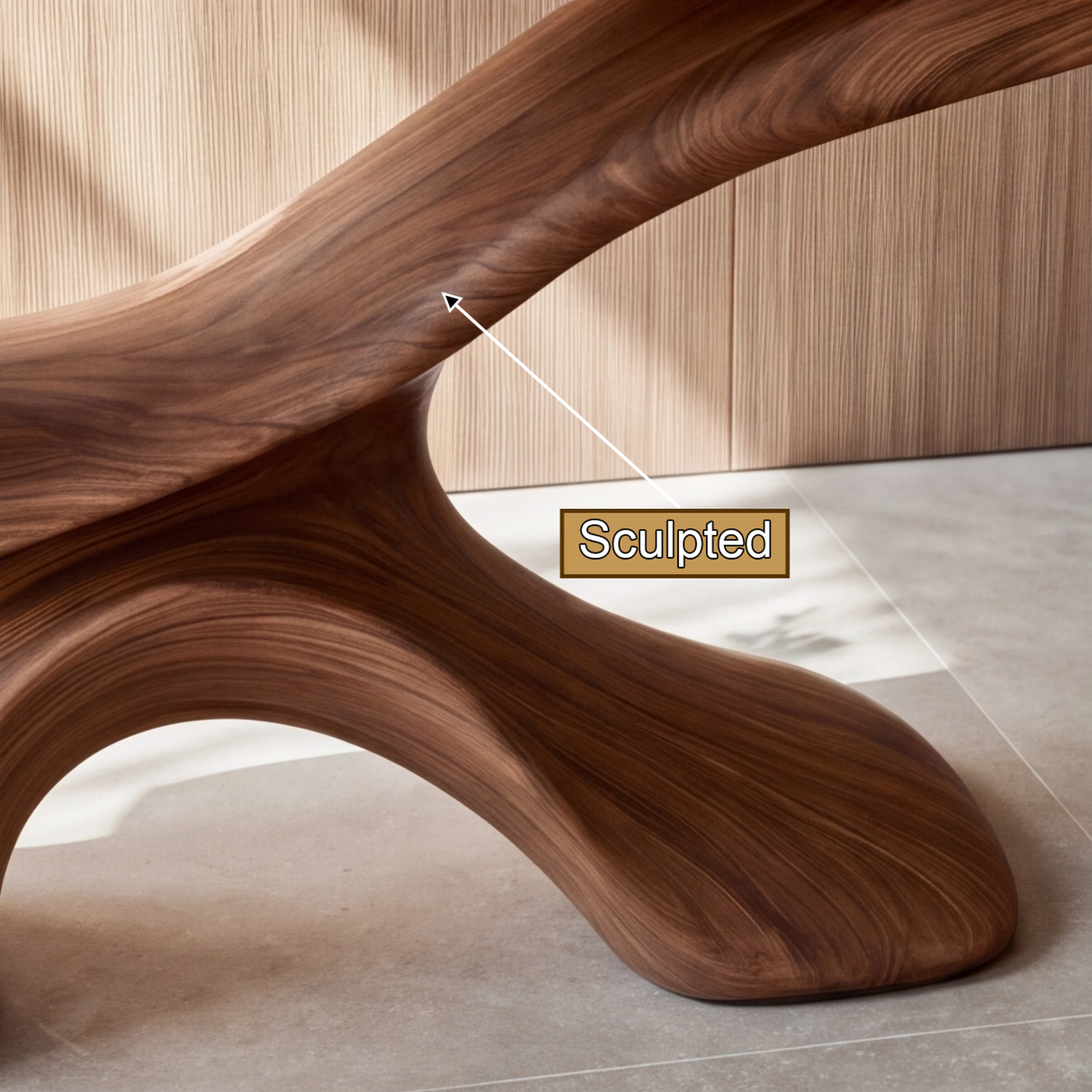 Averion Sculpted Solid Wood Console Table - Timberustic Console Table