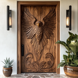 Averion Sculpted Solid Wood Rectangular Single Door - Timberustic Door