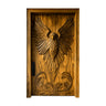 Averion Sculpted Solid Wood Rectangular Single Door Teak - Timberustic Door