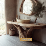 Averis Treeform Solid Wood Freestanding Bathroom Vanity SPA182674 - Timberustic Freestanding Bathroom Vanity