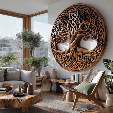 Averlyn Solid Wood Sculpted Wall Art - Timberustic Wall Art