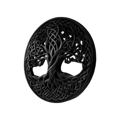 Averlyn Solid Wood Sculpted Wall Art Black - Timberustic Wall Art