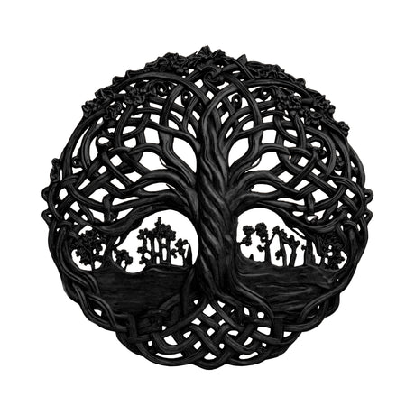 Eryndal Handcrafted Solid Wood Wall Art Black - Timberustic Wall Art