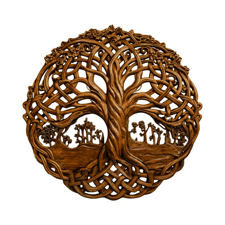 Eryndal Handcrafted Solid Wood Wall Art Brown - Timberustic Wall Art