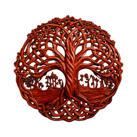Eryndal Handcrafted Solid Wood Wall Art Mahogany - Timberustic Wall Art
