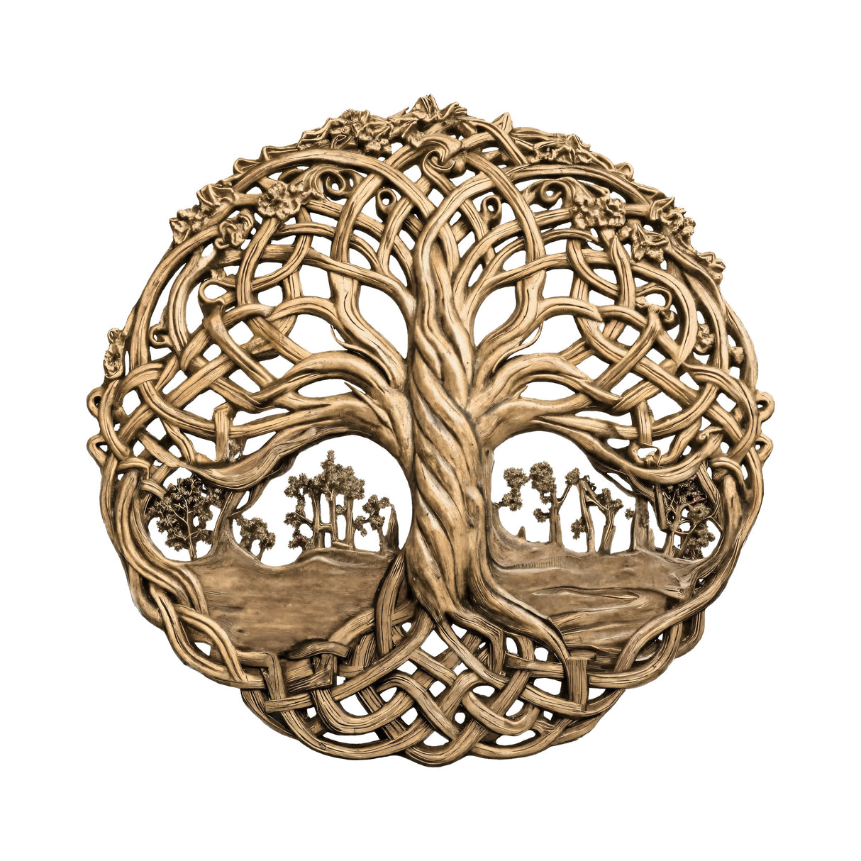 Eryndal Handcrafted Solid Wood Wall Art Natural Oak - Timberustic Wall Art