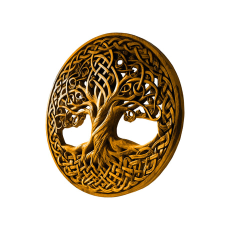 Averlyn Solid Wood Sculpted Wall Art Teak - Timberustic Wall Art
